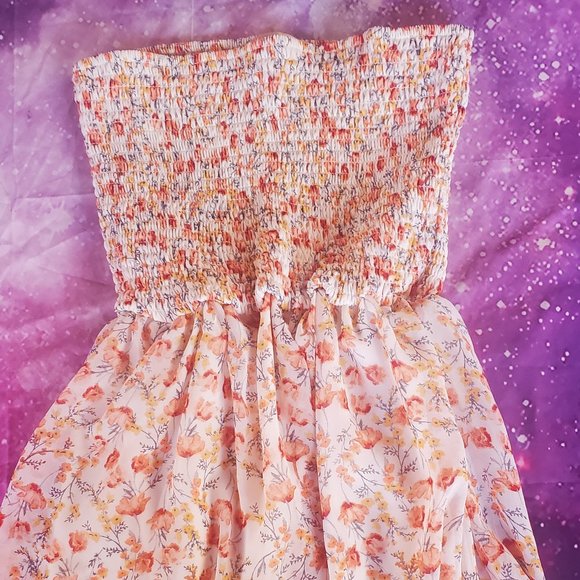 Floral tube top - Picture 1 of 5